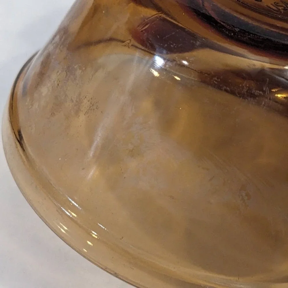 Anchor Hocking Fire-King Amber Glass Custard Cups 6oz Set of 6 Vintage 1034 USA